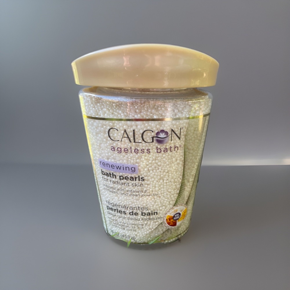 Calgon Ageless Bath Renewing Bath  Pearls 16-Oz Vit E Collagen Pearl Powder